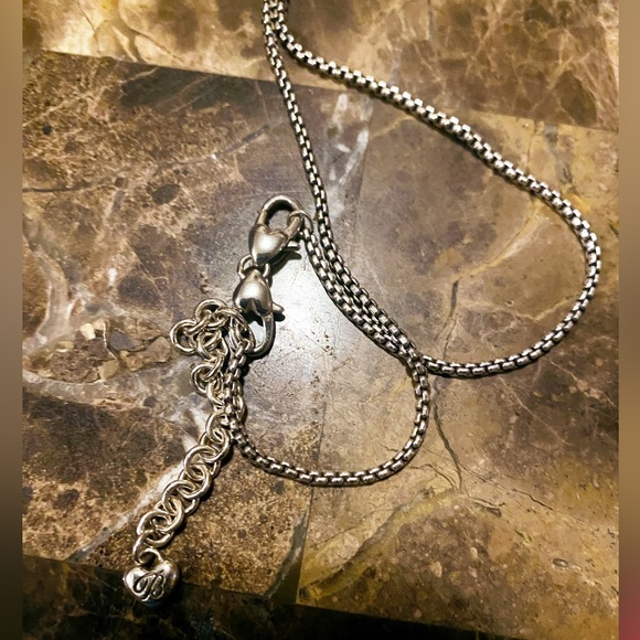 Brighton~My Heart Unlocked Necklace Sterling Silver Added Amulet Pendant 18” - Picture 8 of 12